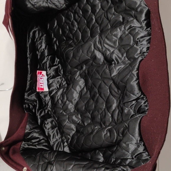 FLASH SALE! RARE! Awards USA Vintage Varsity Wool Leather Bomber Jacket S.XL - Picture 11 of 13